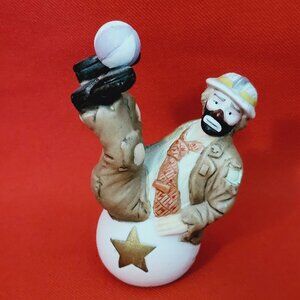 Vintage Flamba Emmett Kelly Clown Balancing Act Figurine